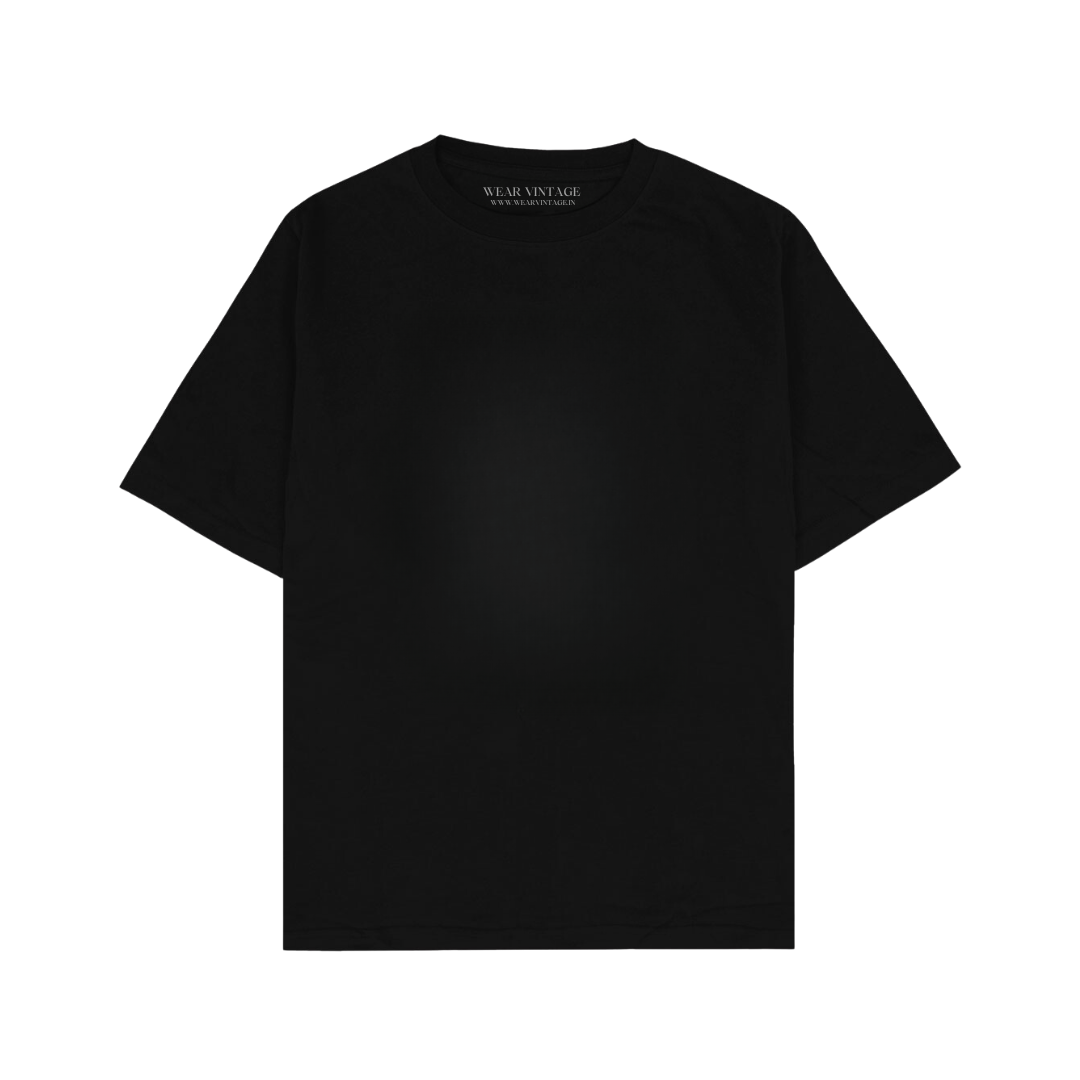 BLACK PLAIN TSHIRT