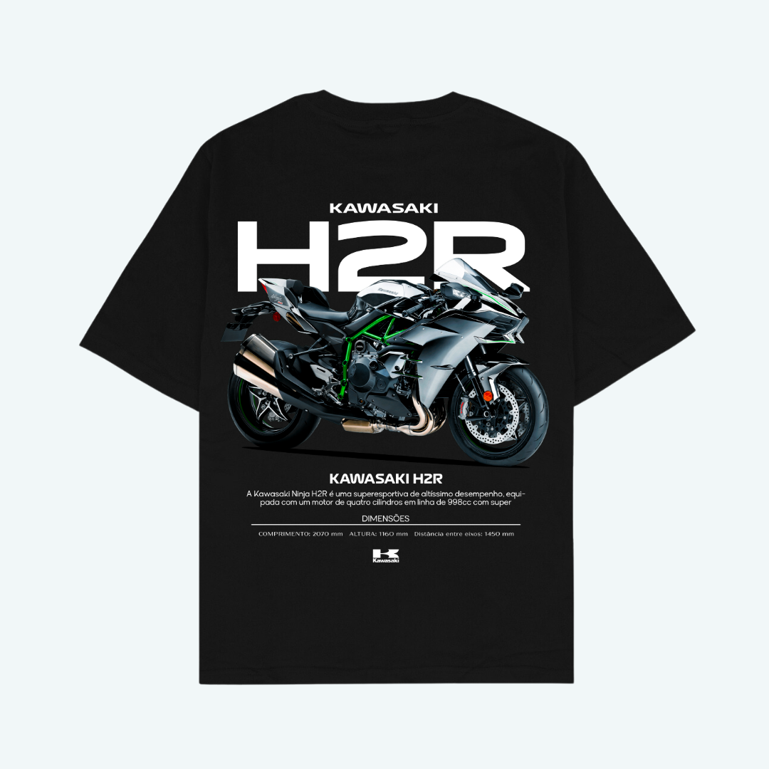 Kawasaki H2R Oversized Bike T-Shirt