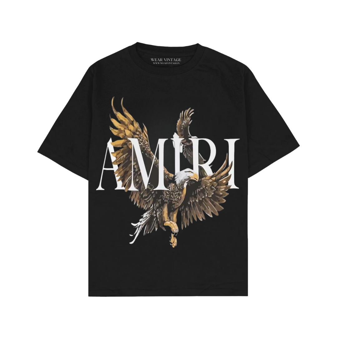 Men's Pure Cotton Oversize Fit Half Sleeves Aesthetic Graphic Printed Black T-Shirt