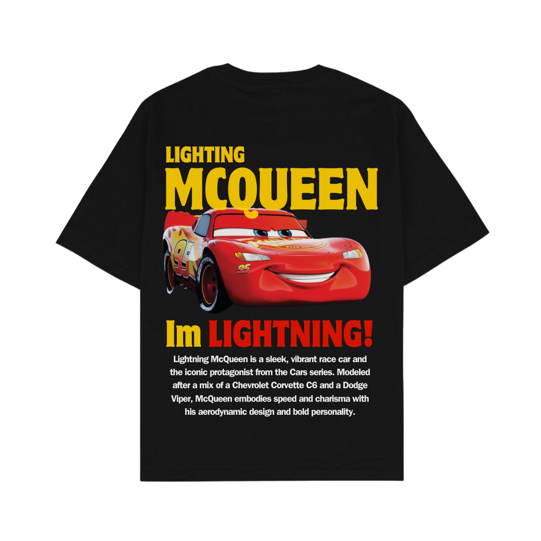 Lightning McQueen Oversized Tshirt