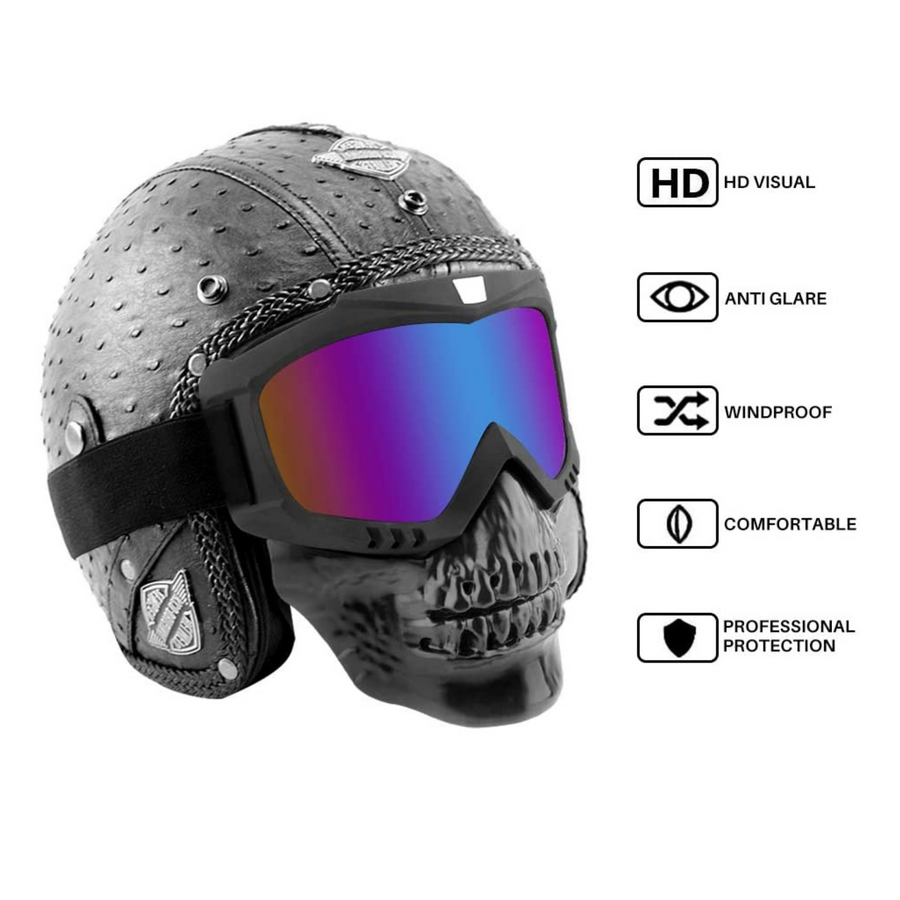 MultiColor Skull Design protective goggles Mask