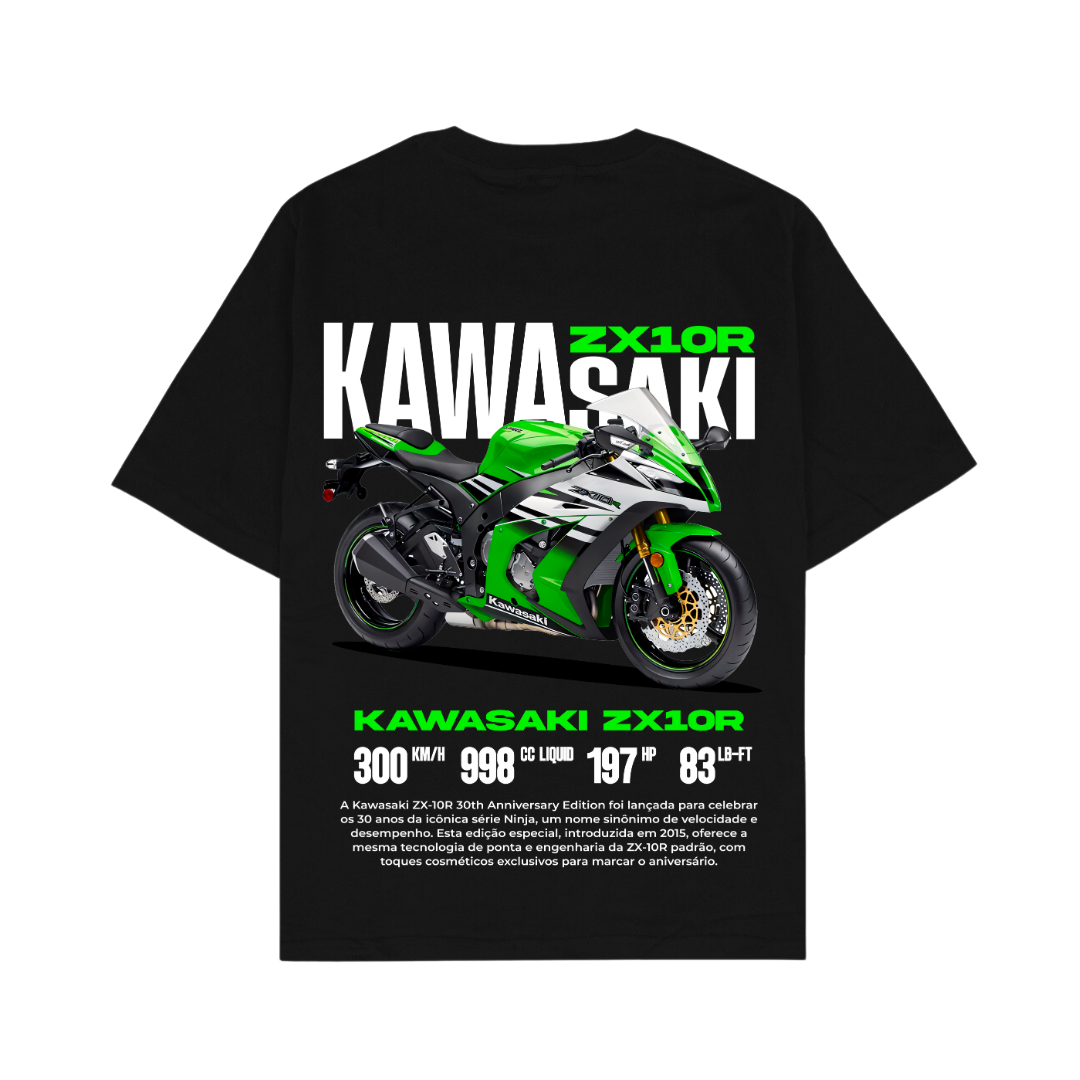 Kawasaki ZX10R Oversized Bike T-Shirt