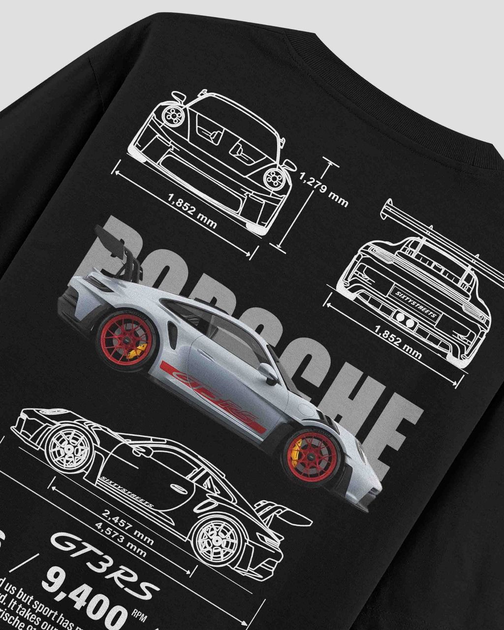 Porsche 911 GT3 Oversized T-Shirt