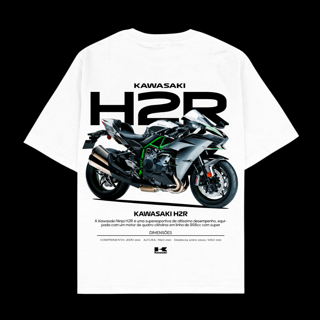 Kawasaki H2R Oversized Bike T-Shirt